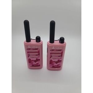 Cobra HE150 B Kid-Friendly 16-Mile Range Pink Camo Walkie Talkies 2-Pack Radios